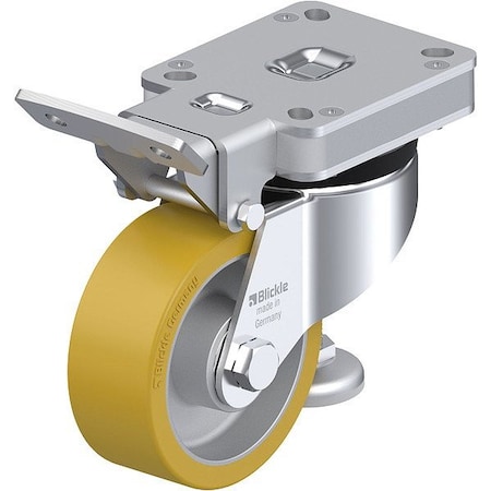 PlateCaster, Swivel, Polyurethane, 5 9/16