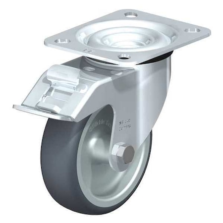 Swivel Plate Cstr, TPR Rubber, 4