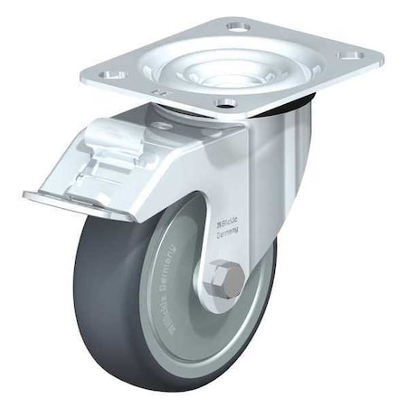 Swivel Plate Cstr, TPR Rubber, 4