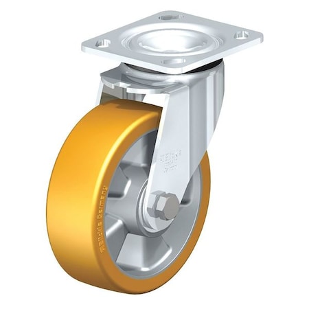 Swivel Plate Caster, PU, 6