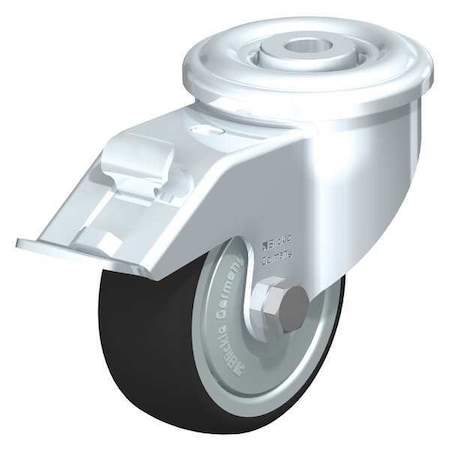 Kingpin Swivel Caster, PU, 3-1/8