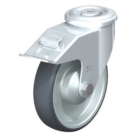 Kingpin Swivel Caster, TPR, 6-5/16
