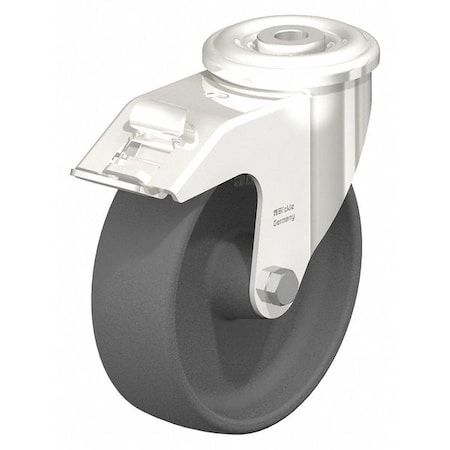 SS, Kingpin Swivel Caster, Nylon, 6