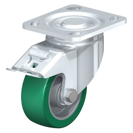 Swivel Plate Caster, PU, 4