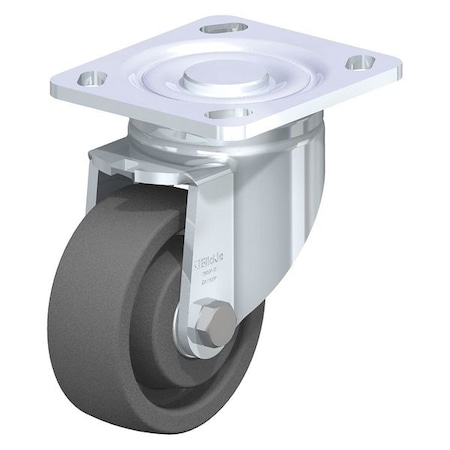 Swivel Plate Caster, Gry Nyln, 4