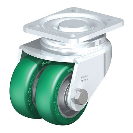 Dual Whl Cstr, Swvl, Poly, 3-3/16
