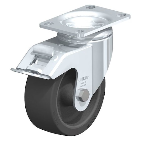 Swivel Plate Caster, Silicone, 4