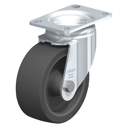 Swivel Plate Caster, Silicone, 5