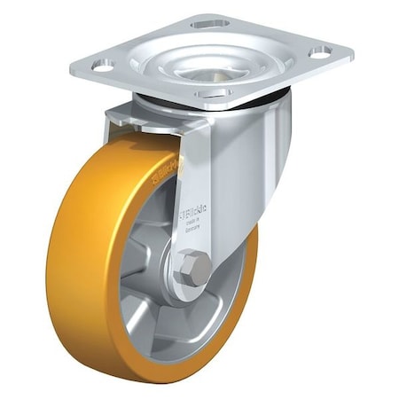 Swivel Plate Caster, PU, 3-1/8