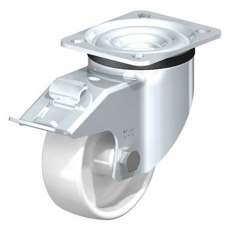 Swivl Plte Castr, White Nyln, 4