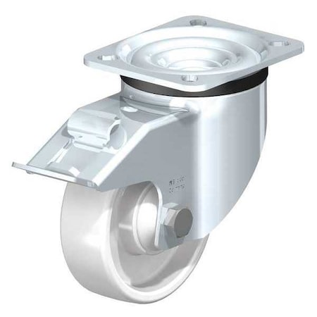 Swivl Plte Castr, White Nyln, 4