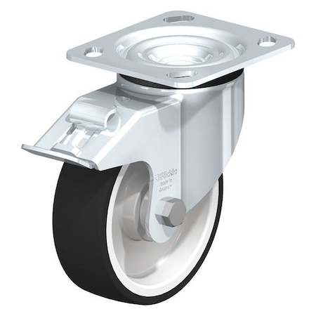 Swivel Plate Caster, PU, 4