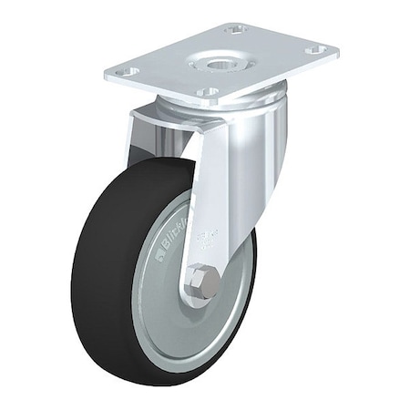 Swivel Plate Caster, PU, 4
