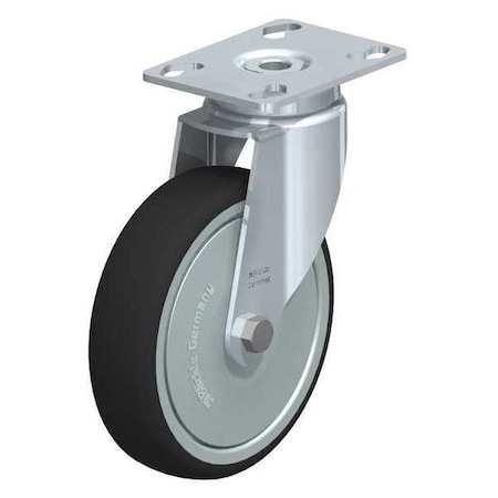 Plate Caster, Swivel, Polyurethane, 6 5/8