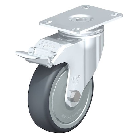 Swivel Plate Caster, TPR, 4