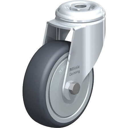 Kingpin Swivel Caster, TPR, 4