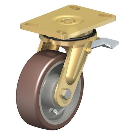 Swivel Plate Caster, PU, 8