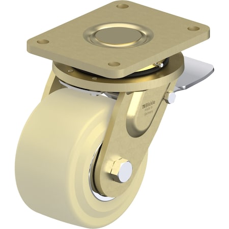 Swvl Plate Caster, Nylon, 5-7/8