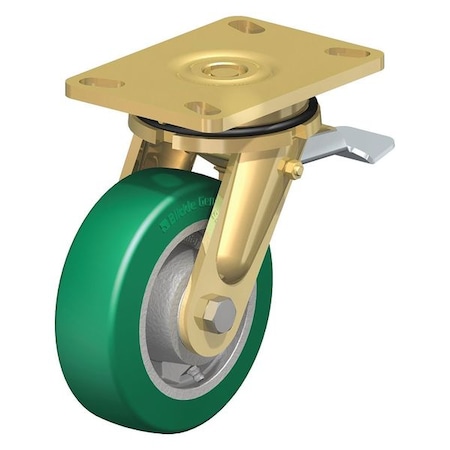 Swivel Plate Caster, PU, 6