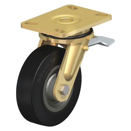 Swivel Plate Cstr, Solid Rbbr, 6-5/16