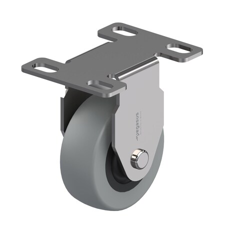Caster, Rigid Plate, Gray Urethane, 44 lb. MPN:P1RX-UP020G-P