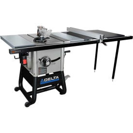 Delta 36-5052 10 In. Left Tilt Table Saw W/52 In. Right Rip Steel Extension Wings 36-5052