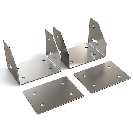 Mounting Kit, Silver, Steel, 15 in L MPN:041106011