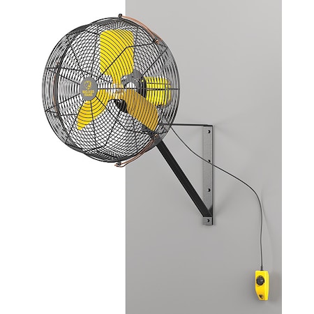 Standard-Duty Industrial Fan, Variable Speeds, Black, Controller, Mount MPN:F-AE1-2001L13S34
