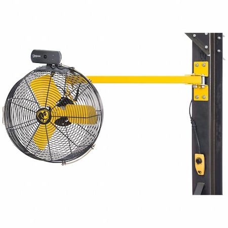 Corrosion Resistant Industrial Fan, Swivel Mount Mount, 36-1/2 in Blade Dia, 120V, 10, 303 cfm MPN:F-AE1-3601L12S34