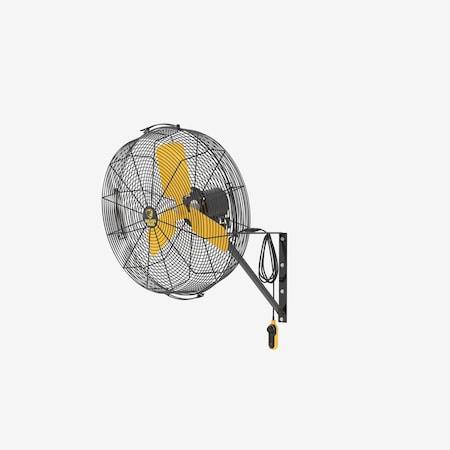 MountedFan, Yellow, 36-1/2inDia, 3Blade MPN:F-AE1-3601L14S34