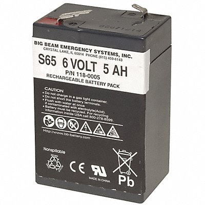 Battery 1.2V 168hr 1 5/8in Cap and Base MPN:S65