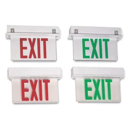 Exit Sign, Recessed Edgelit, ERXL2WRMBCR MPN:ERXL2WRMBCR