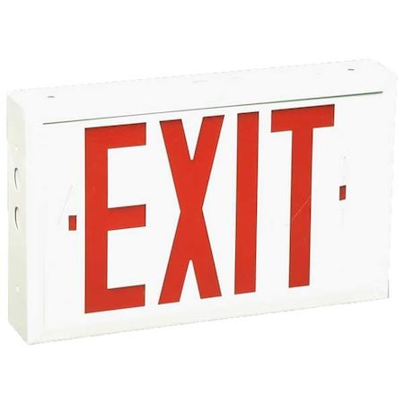 Exit Sign, LED, Red Letter Color, 3 Faces, EVRXL2RWWU MPN:EVRXL2RWWU