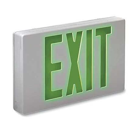 Exit Sign, White, 2 Face(s), LED, Universal Mount, Nickel Cadmium MPN:EXKL2GWWU