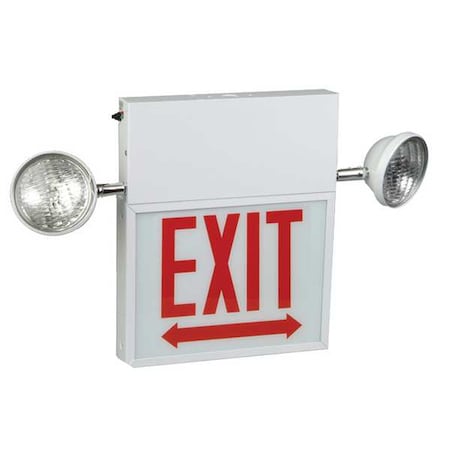 Exit Sign, LED, Red Letter Color, 2 Faces, LS2ECXL2RWW MPN:LS2ECXL2RWW