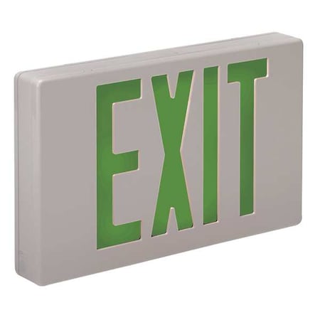 Exit Sign, White, 2 Face(s), LED, Universal Mount, Not Battery Powered MPN:XKL2GWWU