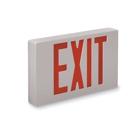 Exit Sign, White, 2 Face(s), LED, Universal Mount, Not Battery Powered MPN:XKL2RWWU