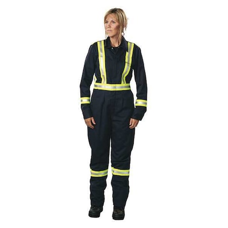 Coverall, 8.7 cal/sq cm ATPV, 5X-Large, 30 in Inseam, Cotton/Nylon, Adjustable Snap (Cuff), Zipper MPN:1175US7-5XLR-BLR