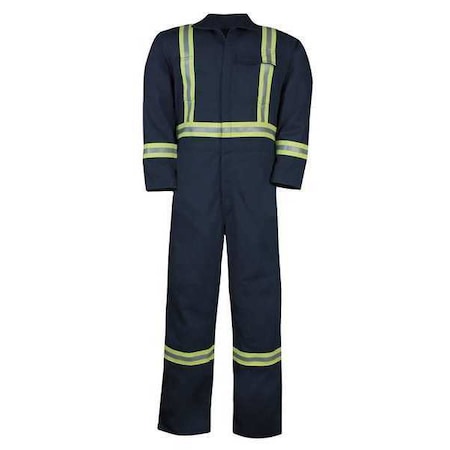 Coverall, 8.7 cal/sq cm ATPV, M, 32 in Inseam, Ultrasoft®, Adjustable Snap (Cuff), Zipper MPN:1325US7-MR-NAY