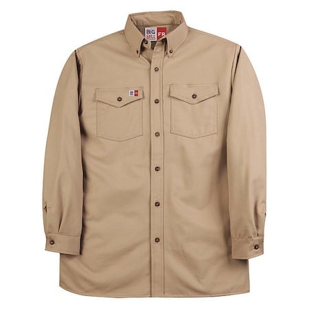 Shirt, Fire-Resistant, Khaki MPN:147BDUS7-MR-KAK