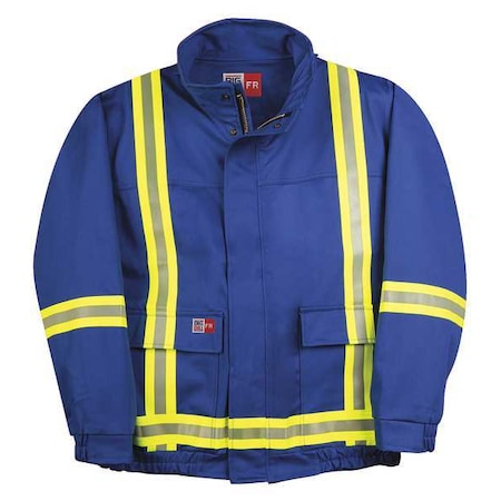 FR Jacket, 12.4 cal/sq cm, XL, 9 oz UltraSoft, Snaps, Zipper Closure MPN:L495US9-XLT-BLR