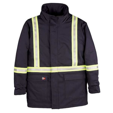 FR Jacket, 46 cal/sq cm, S, 8.5 oz UltraSoft®, Snaps, Zipper Closure MPN:M305NEX-SR-NAY