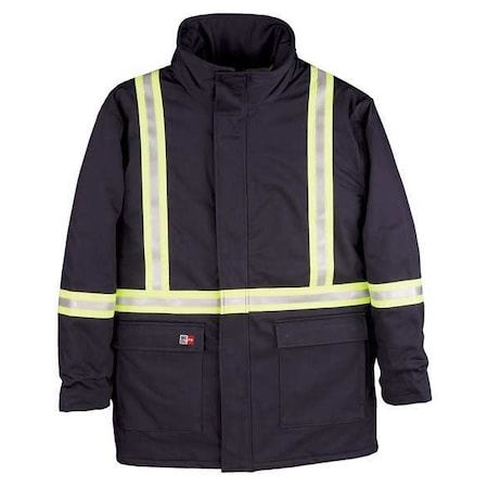 FR Jacket, 52 cal/sq cm, 2XL, 7 oz UltraSoft®, Snaps, Zipper Closure MPN:M305US7-2XLT-NAY