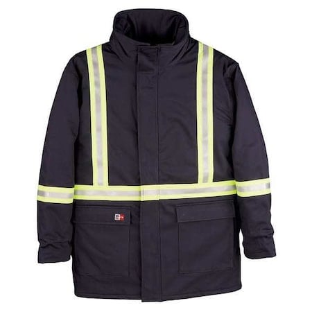 FR Jacket, 52 cal/sq cm, XL, 7 oz UltraSoft®, Snaps, Zipper Closure MPN:M305US7-XLT-NAY