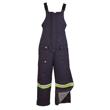 Bib Overalls, 52 cal/sq cm ATPV, 32 in Inseam, 12% Nylon, 88% Cotton, Snap MPN:M905US7-3XLT-NAY