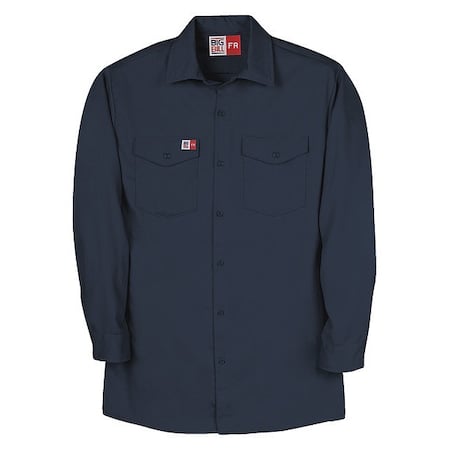 Shirt, Fire-Resistant, Navy MPN:TX231US7-LT-NAY