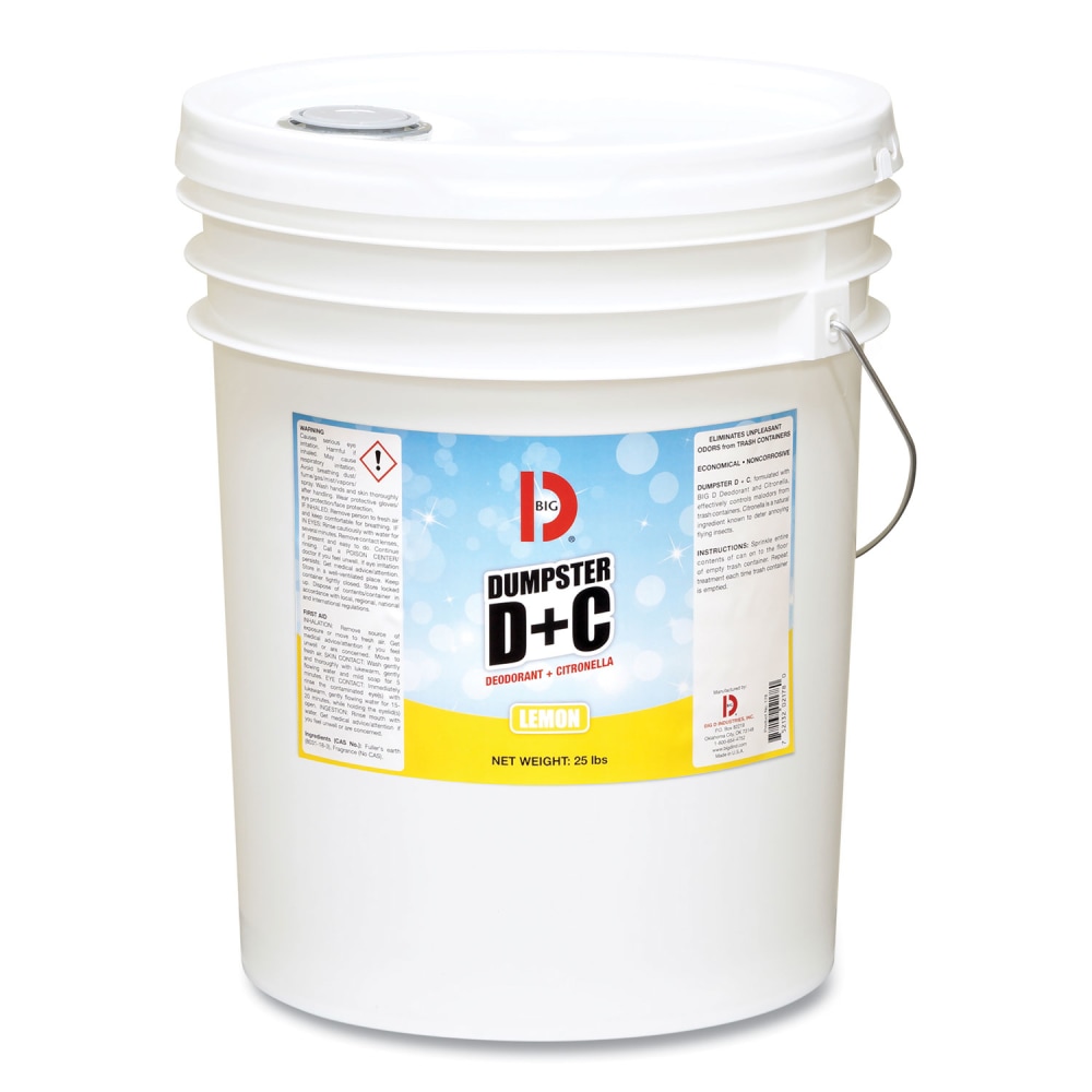 Big D Industries Dumpster D Plus C, Neutral, 25 lb Bucket MPN:017800