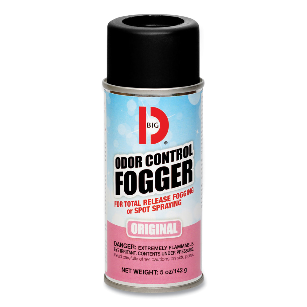 Big D Industries Odor Control Fogger, Original Scent, 5 oz Aerosol Spray, 12/Carton MPN:034100