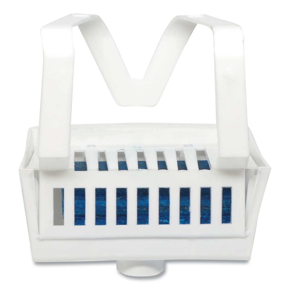 Big D Industries Non-Para Toilet Bowl Block, Lasts 30 Days, Evergreen Scent, White, 12/Box MPN:66100