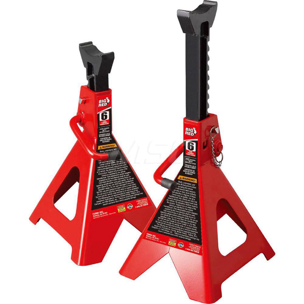 Jack Stands & Tripods, Jack Stand Type: Double Locking Jack Stand , Load Capacity (Lb.): 12000.000 , Load Capacity (Ton): 6 (Inch) MPN:T46002A